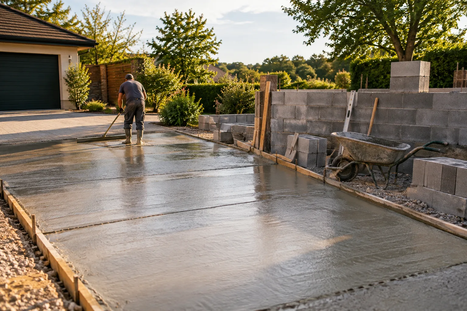 Concrete & Masonry project materials and tools