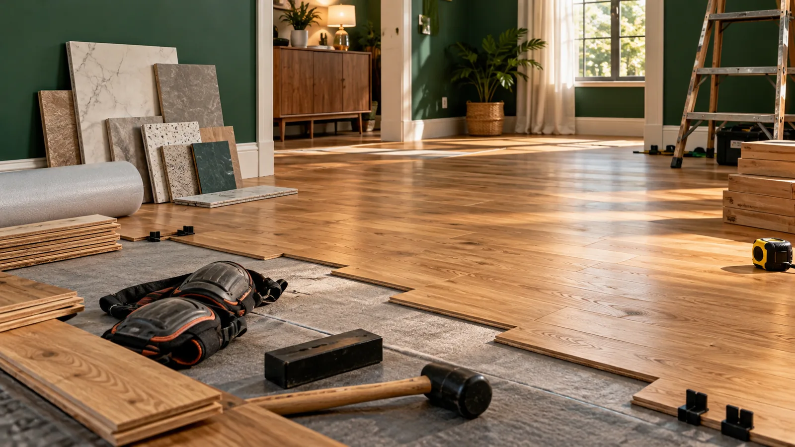 Flooring & Tile project materials and tools